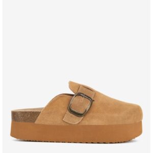 Papuci dama  5905588985877 - Piele intoarsa - Maro - Maro