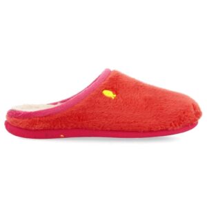 Papuci de blana sintetica Kamanje - Coral