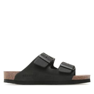 Papuci barbati 302848782 - Piele naturala/Piele nabuc - Negru - Negru