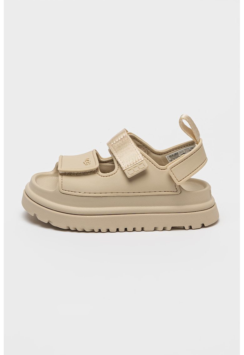 Sandale cu talpa flatform Golden Glow - Bej