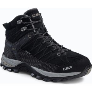Pantofi de trekking - Piele - Negru/Gri - Negru/Gri