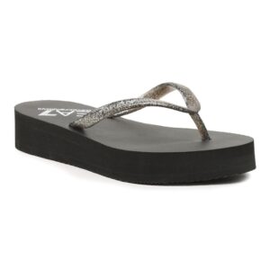 Papuci flip-flop dama -  302746255 - Textil - Argintiu - Argintiu