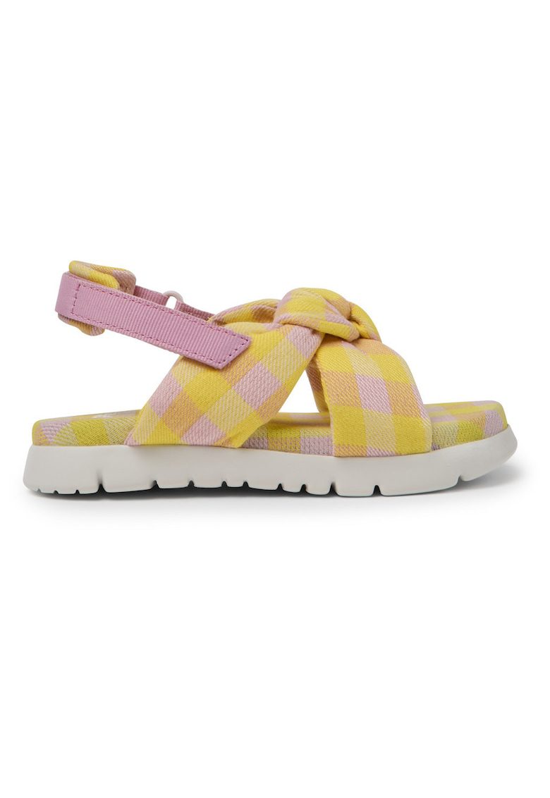 Sandale slingback Oruga 743 - Galben/Roz
