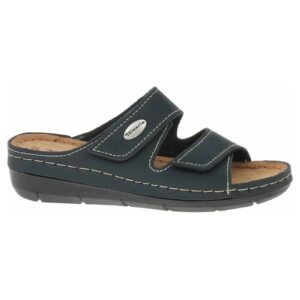Papuci dama -  1-27510/20 - piele naturala - albastru - Albastru