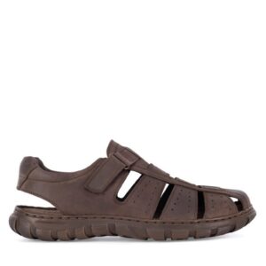 Sandale barbati - 98803 -  Piele nabuc - Maro