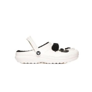 Saboti fete Classic Lined Iam Panda Bear Clog - Sintetic - Alb -