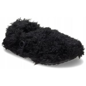 Saboti Izolati Femei Croslite - Classic Shaggy Fur Linde Clog - Negru - Negru