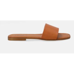 Papuci de piele uni