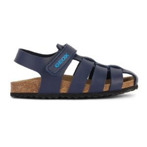 Sandale fisherman de piele ecologica - Bleumarin