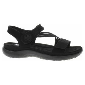 Sandale dama -  64870-02 - piele ecologica - negru