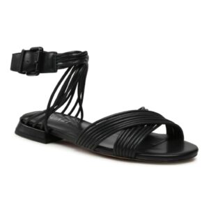 Sandale dama -  Piele naturala - Negru -