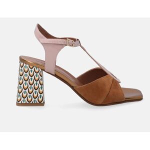 Sandale Cu Piele Intoarsa Si Model Decorativ