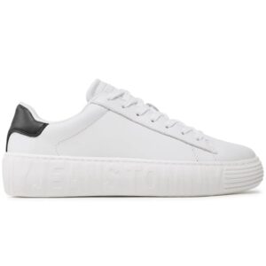 Pantofi sport  Leather Outsole - EM0EM01159-YBR 25088 - Alb