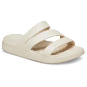 Papuci de plajă damă Crocs Getaway Strappy stucco 209587-160