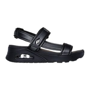 Sandale de piele ecologica Uno Basically Pretty - Negru