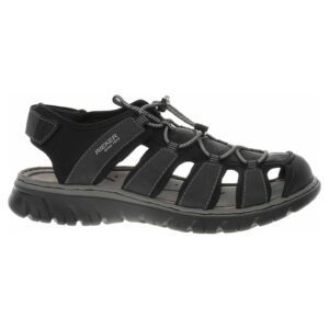 Sandale barbati -  26770-00 - piele ecologica - negru