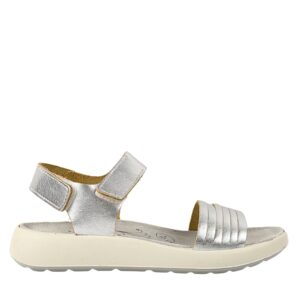 Sandale casual - dama -  757081 argintiu - piele naturala - Argintiu