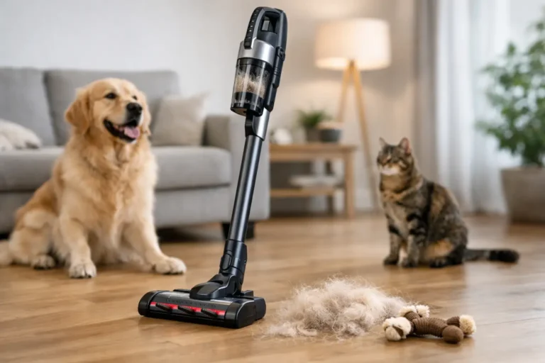 Review aspirator vertical pentru păr de animale