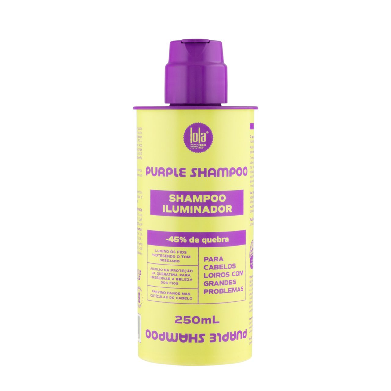 Sampon cu pigment violet pentru par blond Purple, Lola Cosmetics (Gramaj: 250 ml)