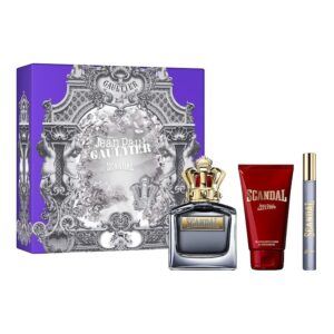 Set cadou Jean Paul Gaultier Scandal Pour Homme, Apa de Toaleta, 100 ml + 10 ml si Gel de dus, 75 ml