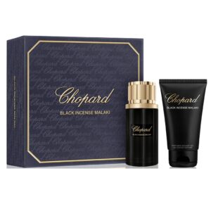 Set Chopard Black Incense Malaki, Unisex, Apa de Parfum 80 ml + Gel de dus 150 ml