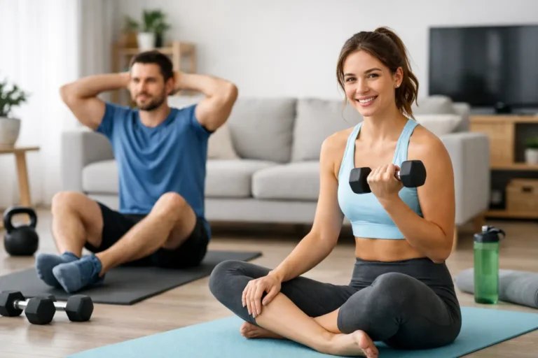 Sport acasă: exerciții pentru începători