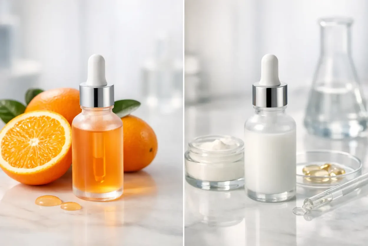 Vitamina C sau retinol? Ce alegi pentru ten