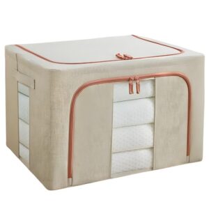 Cutie depozitare haine Macvi® 66L, organizator textil pliabil cu capac