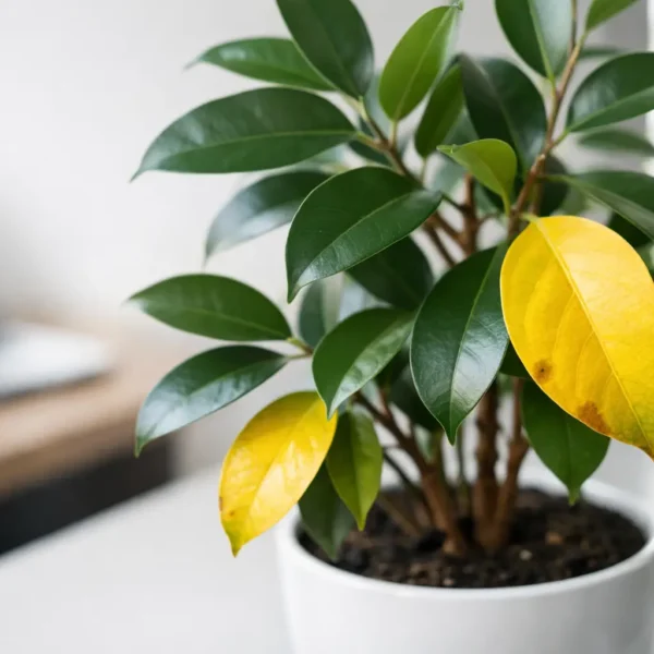 De ce se îngălbenesc frunzele la ficus?