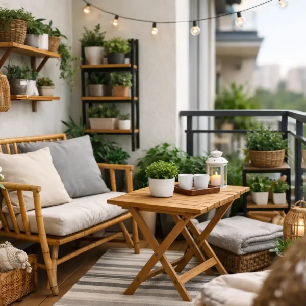 7 idei pentru balcon mic și bine organizat