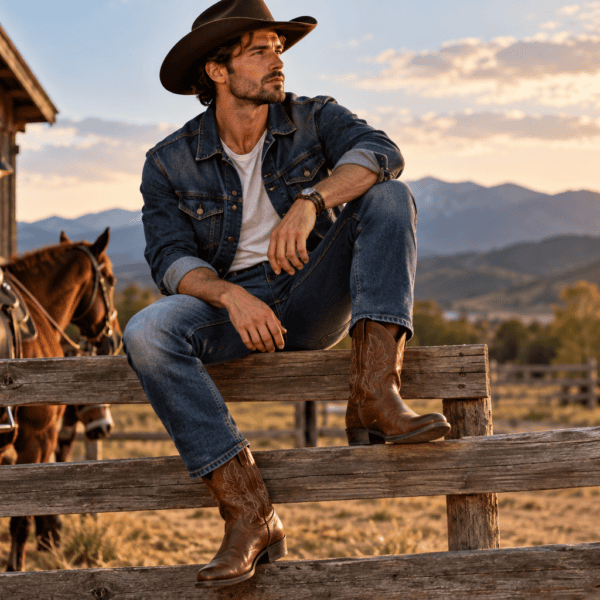 cizme cowboy pentru bărbați