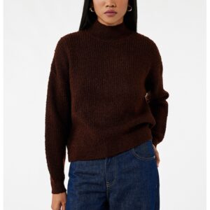 Pulover cu maneci cazute - Violet aubergine