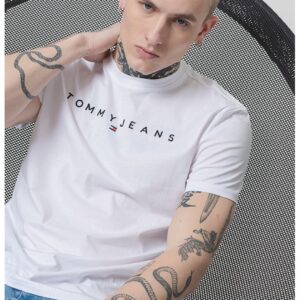 Tricou regular-fit cu logo brodat - Alb