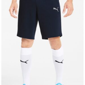 Pantaloni scurti din amestec de bumbac pentru fotbal Goal 23 - Gri cenusiu/Bleumarin