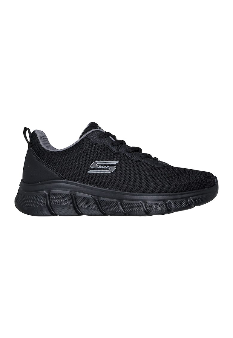 Pantofi sport Bobs Flex cu insertii de plasa - Negru