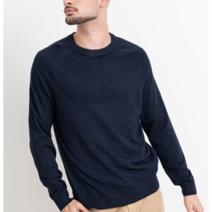 Pulover cu maneci raglan - Albastru ultramarin