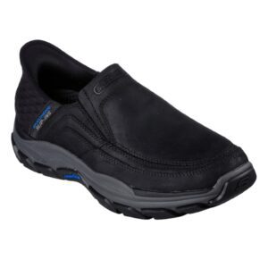 Pantofi sport - barbati - RESPECTED ELGIN 204810-BLK negru - SLIP INS - piele ecologica -