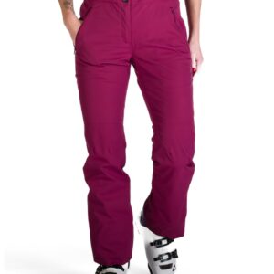 Pantaloni schi 10K/10K cu bretele dama Tamera - Roz zmeuriu
