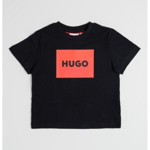 Tricou de bumbac cu imprimeu logo - Rosu/Negru