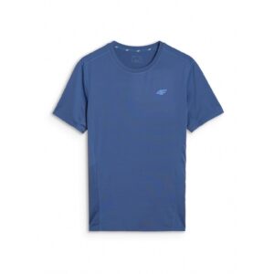 Tricou pentru barbati slim - uscare rapida - albastru marin - material sintetic