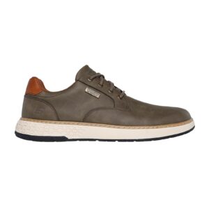 Pantofi casual impermeabili de piele ecologica - Kaki