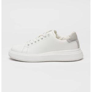 Pantofi sport din piele cu detaliu logo - Gri/Alb optic