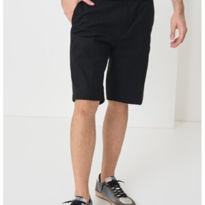 Bermude chino de bumbac - Negru