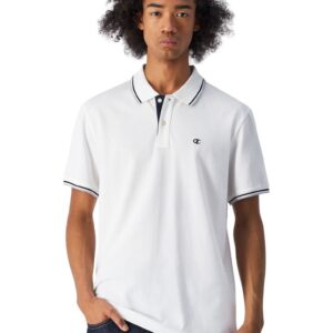 Tricou polo barbati -  bumbac - alb