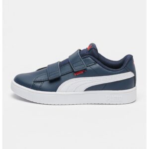 Pantofi sport Rickie Classic cu velcro - Alb/Bleumarin