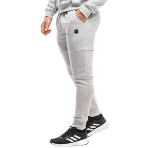 Pantaloni sport barbatesti James - gri - bumbac - croiala confortabila