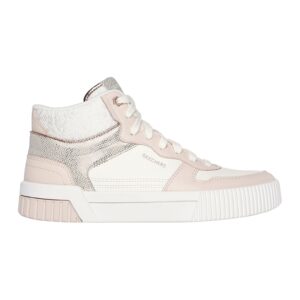 Pantofi sport mid-cut din piele ecologica Jade - Alb/Roz