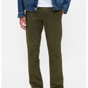 Pantaloni chino cu croiala dreapta - Kaki pal