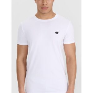 Tricou barbati slim fit - pachet de 2 - alb - bumbac