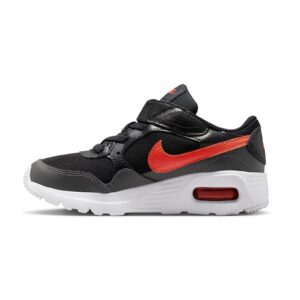 Pantofi sport cu piele si velcro Air Max SC - Negru/Portocaliu mandarina